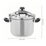 TREMENPOW 42.3QT Stainless Steel Pressure Cooker, 60Kpa Large Steamer Cooking Pressure Canner, Safety Valves, Compatible with Induction and Gas Stovetops for Family or Commercial