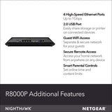 Nighthawk X6S Smart Wi-Fi Router(R8000P)-AC4000 Tri-Band Wireless Speed (Up to 4000 Mbps