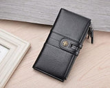 Men's Zipper Wallet Coin Purse Male Retro Hand Clutch Phone Bag Hasp Money Bag (Color : A Size : One Size)