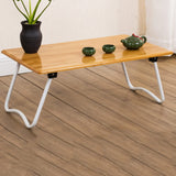 BSNANCA Portable Lap Desk Laptop Bed Tray Desk Bamboo Laptop Bed Table,Folding Bed Table Lap Desk for Laptop,Laptop Stand for Reading Breakfast Home Office Fashionable ()