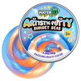 WATERELF Play Putty Slime for Kids, Fidget Sensory Artistic Therapy Putty Toys for Boys Girls Adults, Stress Relief Non-Sticky, 3.11 Inch 3.2 Oz – Orange/Blue