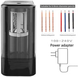 Electric Pencil Sharpener Fully Automatic Rechargeable Pencil Sharpener Heavy-Duty Helical Blade to Fast Sharpen Auto Stop Suitable for Kids