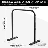 KAKICLAY 2026 Upgrade World's Best Strongest Premium Dip Bars with Adjustable Ultra-Stable Settings & Non-Slip Feet - USA Original Patent, USA Designed, USA Shipped, USA Warranty