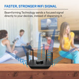 Linksys MR8300 Mesh Wi-Fi Router (Tri-Band Router speeds up to 2.2GHz, Wireless Mesh Router for Home AC2200, 716Mhz Quad-core Processor, 2,000 sq. ft Coverage) MU-MIMO Fast Wireless Router (Renewed) Linksys