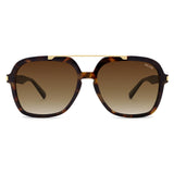 SOJOS Big Trendy Polarized Aviator Sunglasses for Women Men, 80s 90s Retro Square Aviators Sun Glasses SJ2672, Brown Tortoise/Brown