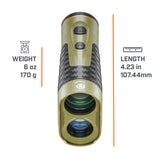 Bushnell Broadhead Hunting Laser Rangefinder 6x24mm Archery Range Finder for Bow Hunting with Angle Range Compensation