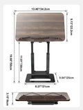 Tounee Telescopic Book Holder - Adjustable Height Cookbook Stand with Elastic Page Clips (Black)