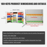 Wall-Mounted Key - Key Cabinet for 320 Keys, Secure Key Sto Box, Key ment Solut for Home & Office