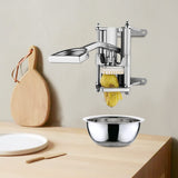 French Fry Cutter Stainless Steel Potato Cutter Commercial Vegetable Fruit Chopper with 1/2'', 3/8'', 1/4'' Blades Potato Dicer uyoyous