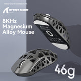 ATTACK SHARK R3 46g Superlight Magnesium Alloy Wireless Gaming Mouse, Grey