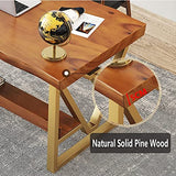 IKVODEOS Computer Desk Home Office Solid Wood Computer Desk