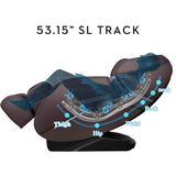 Track Massage Chair Recliner, Full Body Massage Chair with Zero Gravity, Bluetooth Speaker, Airbags iRest