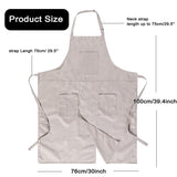 MIKI WELL 2 Piece Pottery Apron Long Split Leg Ceramic Apron for Women Men Artist Full Coverage (Light Khaki, Dark Green)