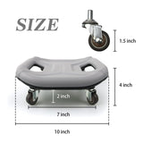 MKSY Core Coaster Abdominal Abs Training Machine Equipment, Ab Wheel Roller Exercise for Home Gym, Waist Strength Trainer with a Kneel Mat (Grey)