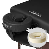 Master Massage Newport Portable Massage Table Package with Denser 2.5" Cushion | Black, 30" Master Massage