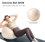 YR Exercise Ball 21.6'' Yoga Ball for Workout Pregnancy Stability