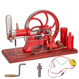 MechPuConToy Metal Engine Model Kit That Works, Stationary Horizontal Four-Stroke Water-Cooling Engine Model, Physics Science Experiment for Youth Adult