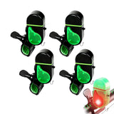 Hizoncore New Tip Up Alarms with LED Light, 4Pcs Electronic Fishing Bite Alarm, Sensitive Sound Alert for Night Fishing, Waterproof Fish Bite Indicator for Fishing Rods, Ice Fishing