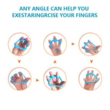 Hand Grip Strengthener & Finger Stretcher,Finger Grip Exerciser Strength Trainer,Forearm Grip Workout for Climbing Basketball Relieve Wrist Carpal Tunnel Pain-6pcs HSP-HSWITI