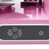 Cake Decorating Machine Automatic Cake Frosting Machine Cake Icing Machine Cake Scraper Electric Cream Butter Smoothing Coating Machine for Households, Cakes Shop (Pink, For 4-12 inch Cakes)