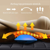 Full Body Massage Mat with 20 Acupressure Heads - Neck & Back Pain Relief, Lumbar Support, Heating Mattress for Muscle Relaxation - Plush Black Massage Chair Pad