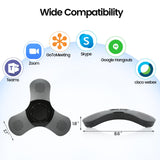 Bluetooth Conference Speaker with Microphone & Premium 360° Voice Pickup, USB-C Speakerphone Home Office Svemei