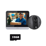 FMDARJXWHCP 3MP Tuya WiFi Doorbell Camera Smart Life Wireless Waterproof(Door Camera 32G)