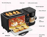 JDXQBLD 3-in-1 Breakfast Station, Electric Multifunctional Breakfast Machine with 1.2L Cooking Pot, 9L Large Capacity Baking Area,Pink