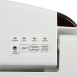 ALPHA BIDET JX2 Elongated Bidet Toilet Seat, White, Endless Warm Water, *NEW* Bowl Mist, LED Light, Quiet Operation, Wireless Remote, Stainless Steel Nozzle, Sittable Lid, 3 Year Warranty