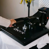 Onyx Heat Press 15″×15″ Digital Clamshell Slide-Out Drawer – 1,500W, 0–400 °F, Smart Auto Cool-Down