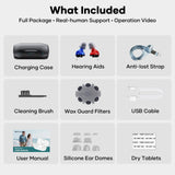 iBstone Nova Hearing Aids for Seniors Adults: Superior Sound Quality - Smart Noise Cancelling - No Feedback - 1.5Hrs Charging for 100Hrs Working - Come with Anti-Lost Lanyard - Over-the-Counter