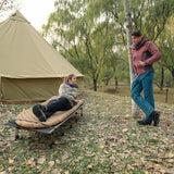 KingCamp Oversized XXL Camping Cot, Folding Portable Lightweight Ultralight Large Wide Heavy Duty 551lbs Sleeping Bed for Adult Backpacking Outdoor Travel Hiking Tent, Black