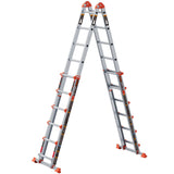 LANBITOU Ladder, A Frame 6 Step Ladder Extension, 22 Ft Anti-Slip Multi Position Ladder, Storage Folding Ladder, 330 lbs Security Load Telescoping Aluminum Ladders for Stairs Home Indoor Outdoor Roof