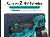 36V High-Output Brushless Cordless Leaf Blower Compatible with Makita 18v Batteries (Tool Only), Dual Battery System, 570 CFM 145 MPH Turbo Performance, 3 Variable Speed, Heavy-Duty Yard Blower