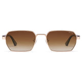 SOJOS Retro Rectangle Polarized 90s Sunglasses Women Men SJ1270 Gold/Brown