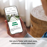 Wireless smart security camera, two-year battery life