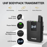 TONOR Wireless Microphones System with 8x12 Channels Headset/Lavalier Lapel Mics