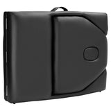 Professional Portable Massage Table with Backrest - Black Saloniture
