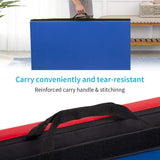 Tumbling Mats Gymnastics Tumbling Mats Foldable Foldable Yoga Mat Thick PU Leather Exercise Mat With Carrying Handles for home Workout outdoor Gymnastics Yoga Pilates BestMassage