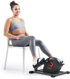 Sunny Health & Fitness Smart Under-Desk Elliptical Trainer, Mini Pedal Equipment for Senior Low-Profile Workout, Cycle Cardio Training at Home/Office, Free SunnyFit App Bluetooth Connect - SF-E324029