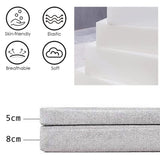 Memory Foam Seat Cushion 45x45cm, Non-Slip Indoor/Outdoor Chair Pad, Comfortable Sofa Pillow for Office, Car, Home - Thick 8cm Square, Purple