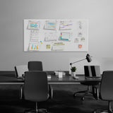 MaxGear Extra Large Bulletin Board 72" x 48", White Felt Wall Tiles Pushpin