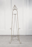 TRIPAR 54 Inch Gold Finish Metal Floor Easel for Paintings, Pictures, Photography, & Artwork