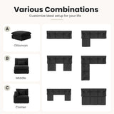 Cloud Couch Modular Sectional Sofa,82.68" L Shaped Couch