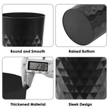 Bathroom Trash Can, 3 Pack 1.8 Gallons Small Trash Can with Trash Bags (Black) YGJT