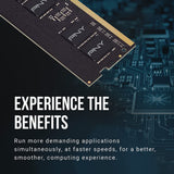 DDR4 DRAM 3200MHz (PC4-25600) CL22 (Compatible with 2933MHz, 2666MHz, 2400MHz or 2133MHz) 1.2V Notebook/Laptop (SODIMM) Computer Memory Kit