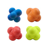 ROLUXENTIA Reaction Balls 4 Pack, 2.8 Inch - Baseball Handball Reflex Training Equipment, Hand-Eye Coordination, Speed Reflex Trainer for Agility Games and Garden Family Gatherings ROLUXENTIA