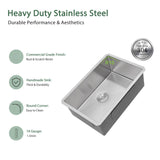 30 Inch Undermount Kitchen Sink - Couoko 30x18 Undermount Single Bowl Kitchen Sink 16 Gauge Stainless Steel Deep Handmade Round Corner Under Counter Kitchen Sink with Accessories