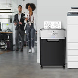 Heavy Duty Paper Shredder, 24-Sheet Cross-Cut Shredder, 40-Min Continuous Running Time, Commercial Grade Shredder for Office, 9-Gallon Big Basket, 55dB Super Quiet, P-4 High Security (S3105) BONSEN