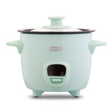 Mini Rice Cooker Steamer with Removable Nonstick Pot, Keep Warm Function & Recipe Guide, .5 Quart DASH